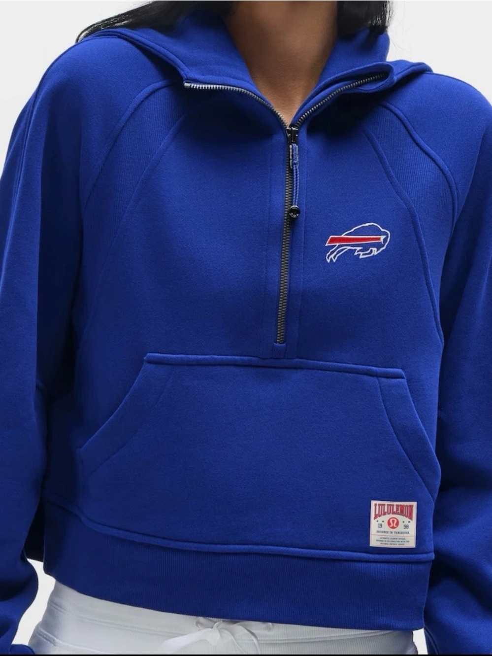 Lululemon Buffalo Bills Blue Scuba Half-Zip Hoodie - XL/XXL NWT